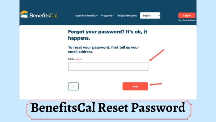 BenefitsCal-Reset-Password